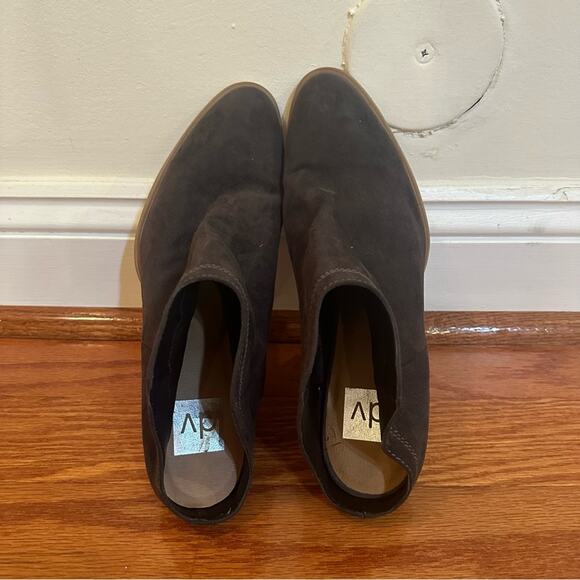 DV Dolce Vita Slip on Mule Booties sz 9.5 Dark Grey Mules - Picture 5 of 8